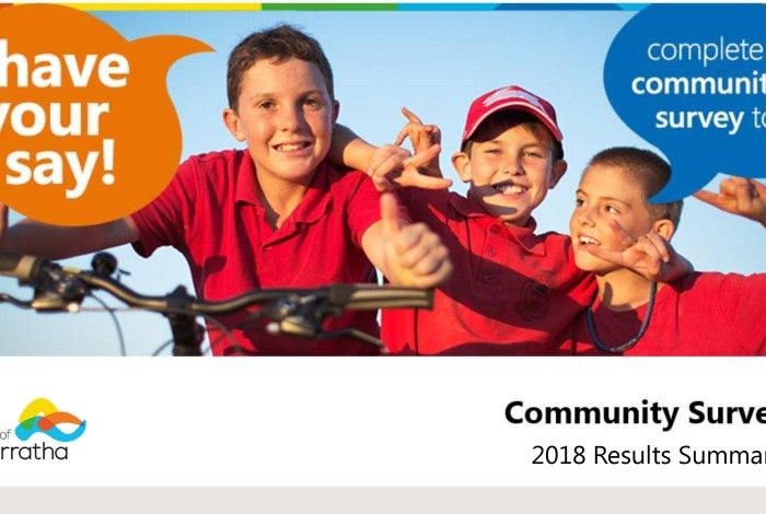 2018 Community Survey results summary 