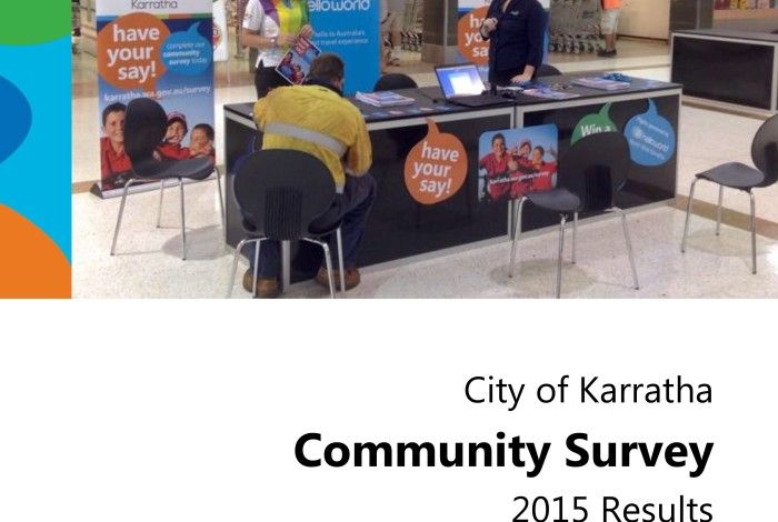 2015 Community Survey results summary