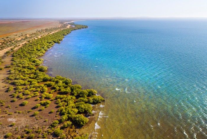 Drone shot overlooking 40 Mile